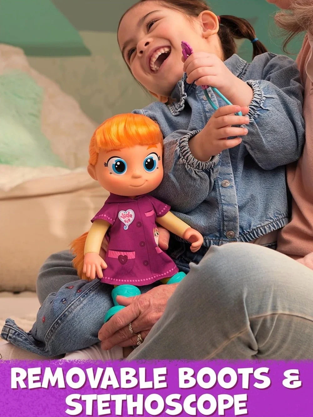 Vida The Vet 13-Inch Tall Toy Doll with Rooted Red Hair & Doctor Kit Accessories